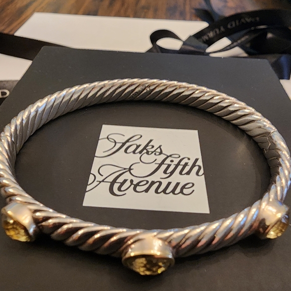 David Yurman Prasiolite hinge bracelet - Picture 4 of 8